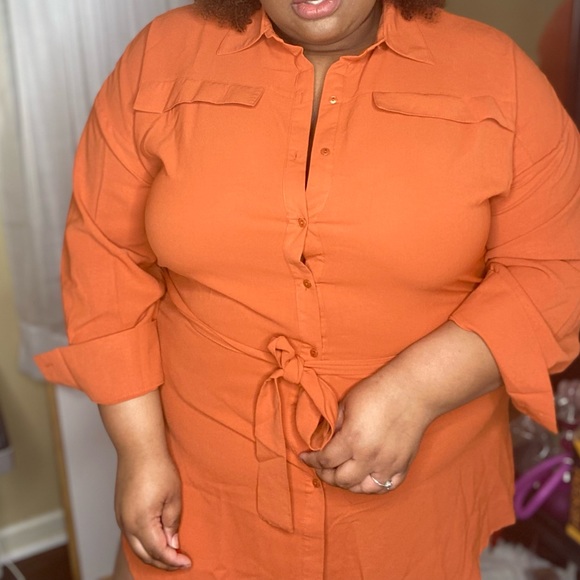 Cute Button Down Dress - Picture 2 of 2